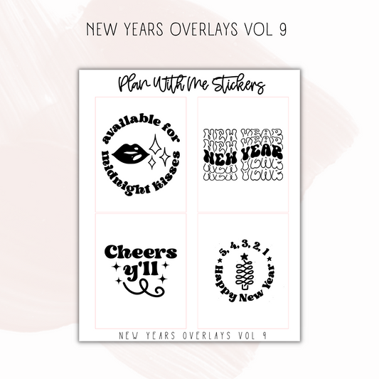 New Years Overlays Vol 9
