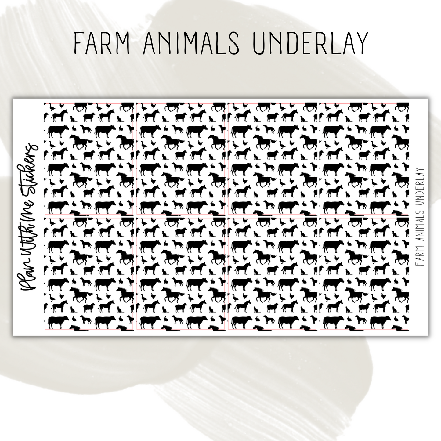 Farm Animals Underlay