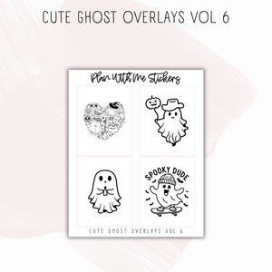 Cute Ghost Overlays Vol 6