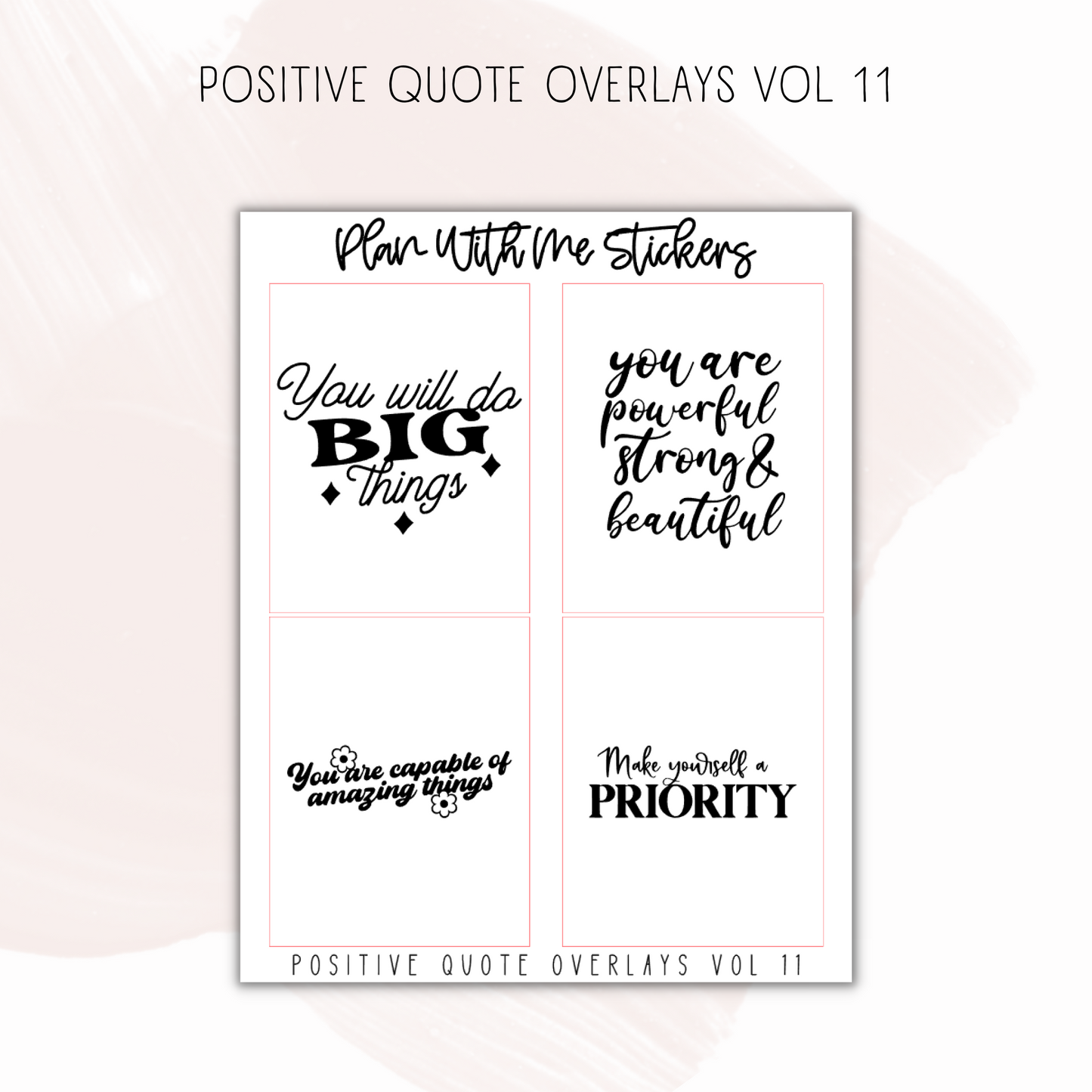 Positive Quote Overlays Vol 10