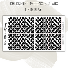 Load image into Gallery viewer, Checkered Moon &amp; Stars Underlay
