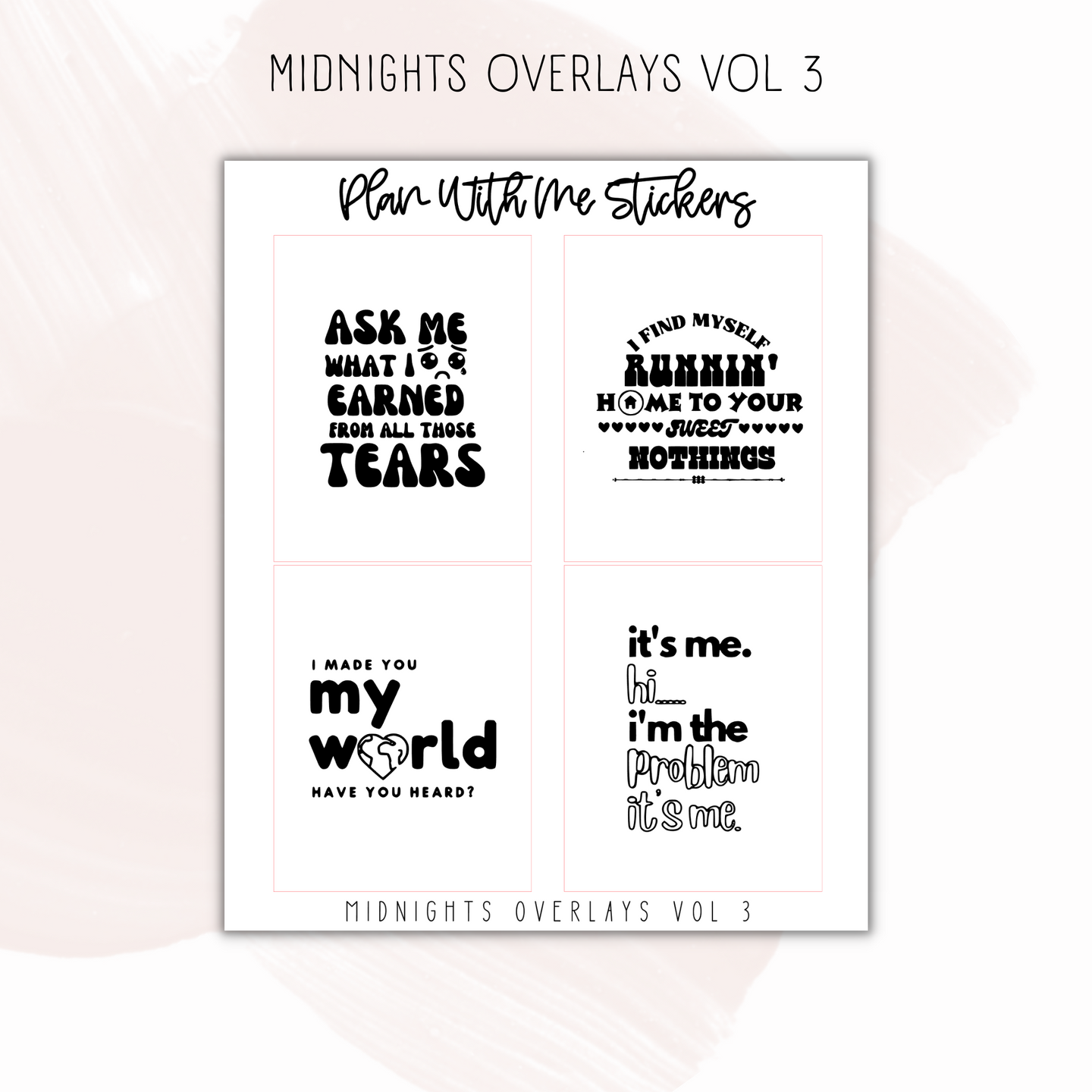 Midnight Quote Overlays Vol 3