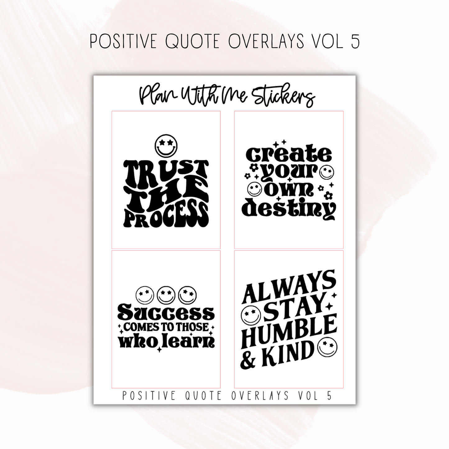Positive Quote Overlays Vol 5
