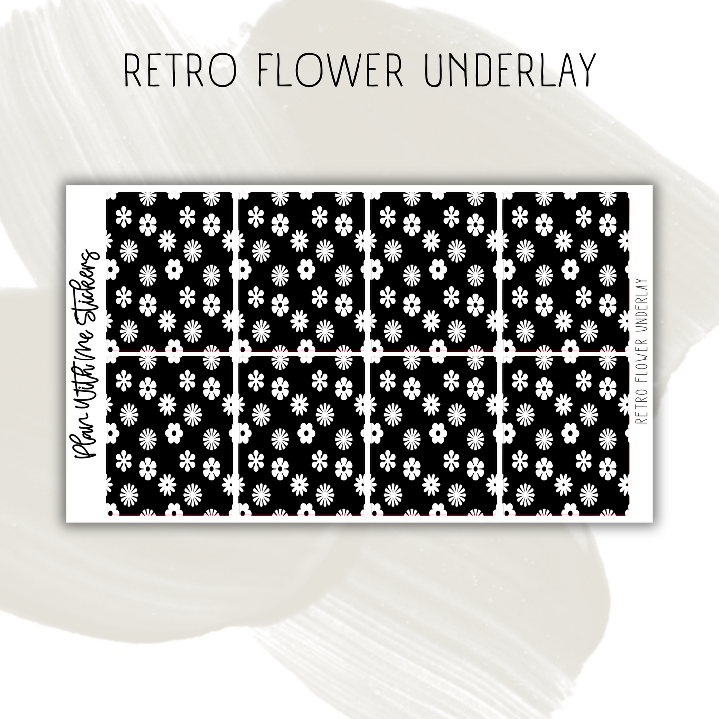 Retro Flower Underlay