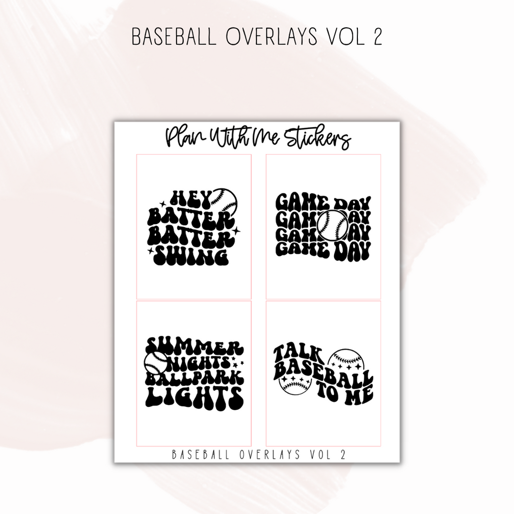 Baseball Overlays Vol 2