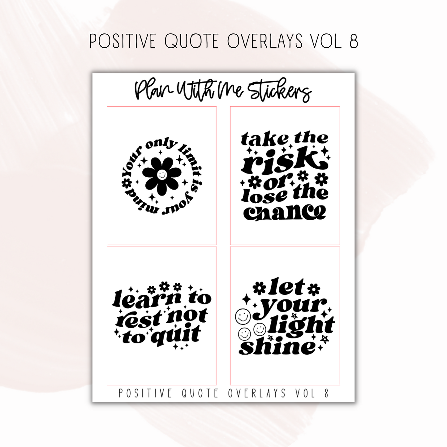 Positive Quote Overlays Vol 8