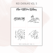 Load image into Gallery viewer, Red Overlay Vol 5
