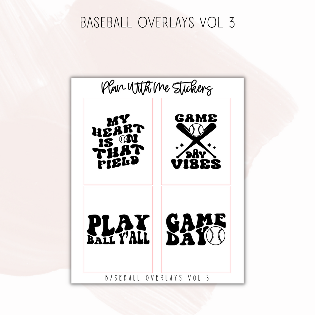 Baseball Overlays Vol 3