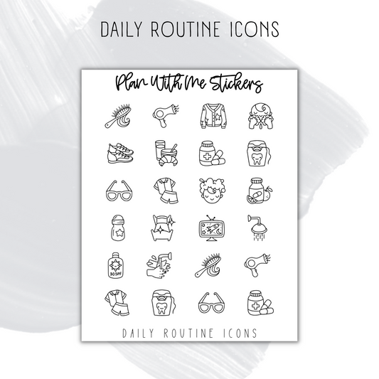 Daily Routine Icons
