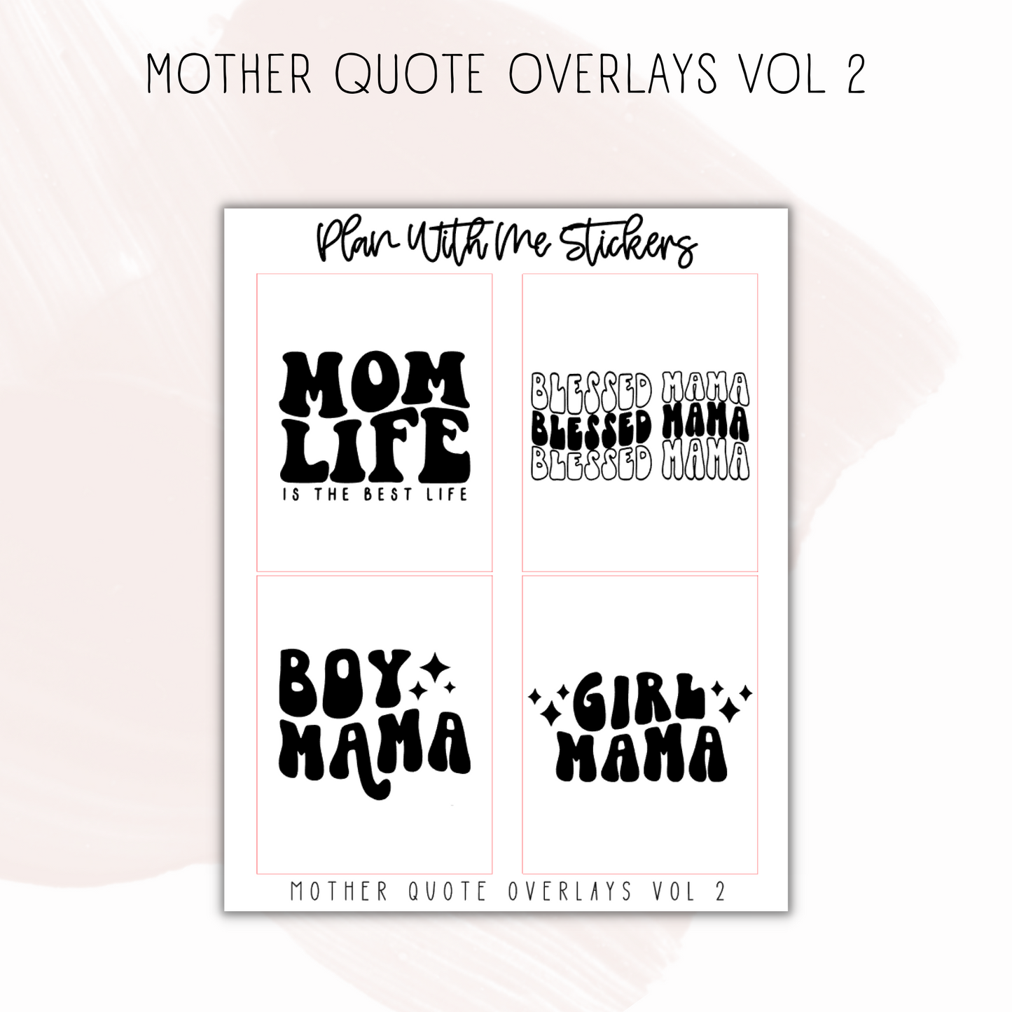 Mother Quote Overlays Vol 2