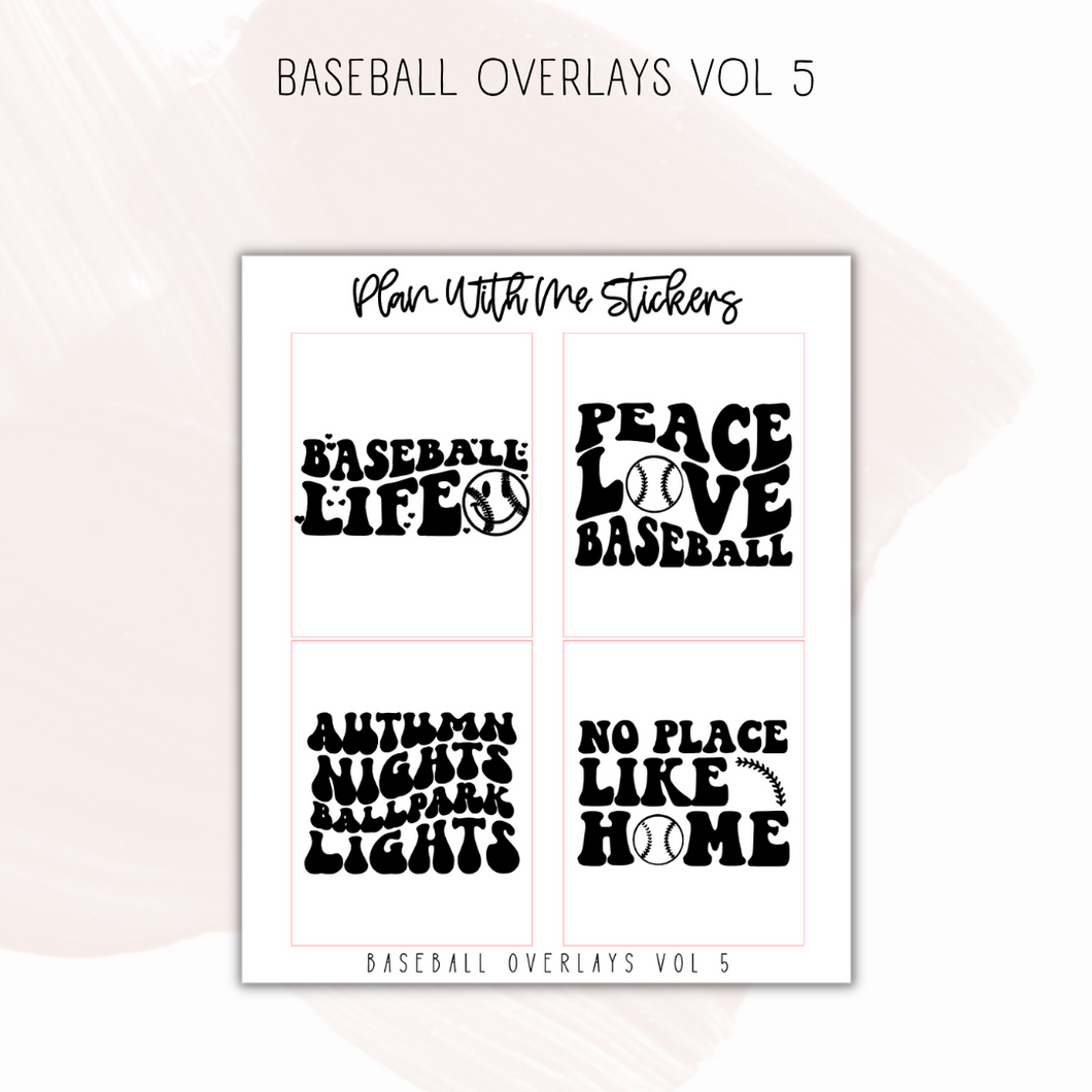 Baseball Overlays Vol 5