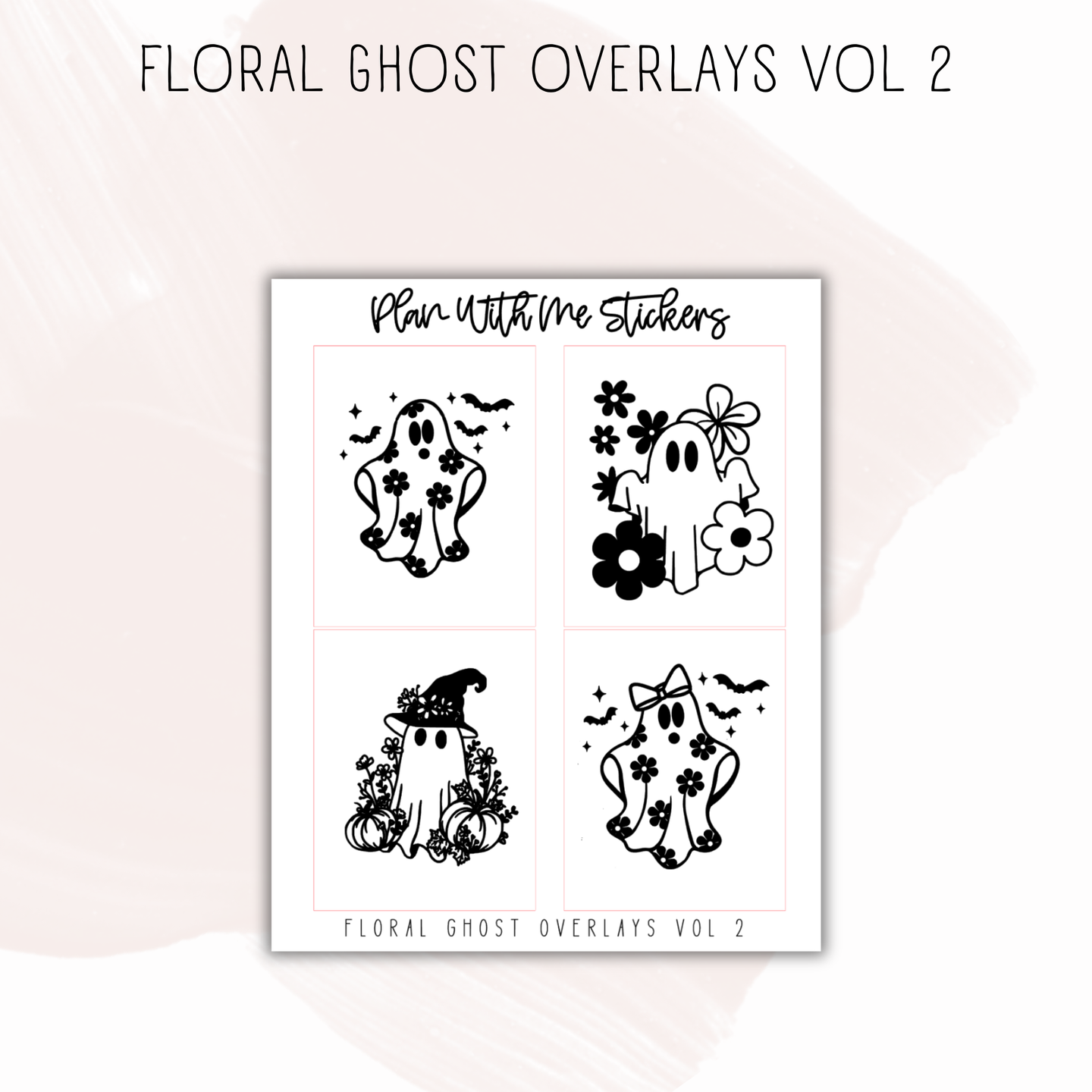 Floral Ghost Overlays Vol 2