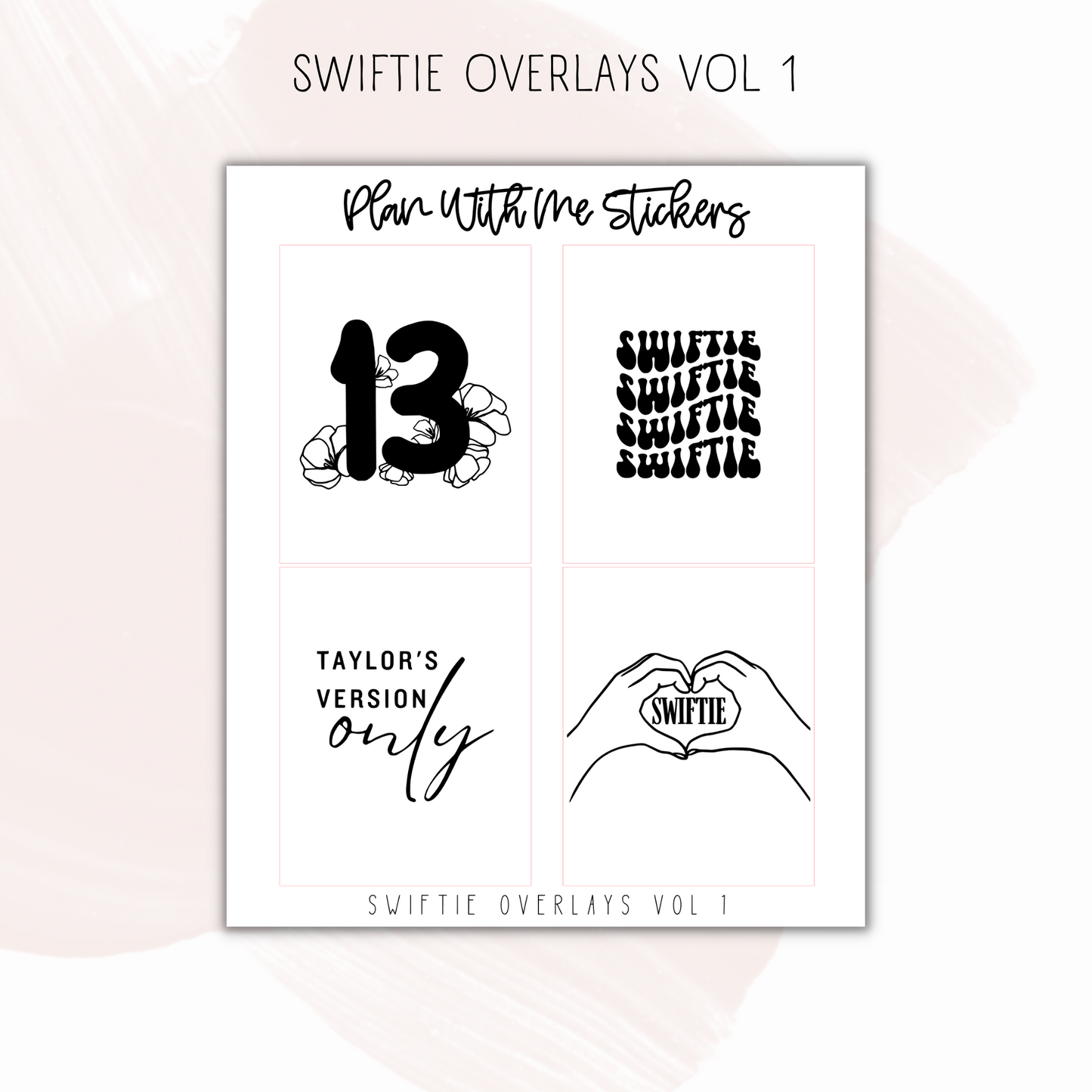 Swiftie Overlays Vol 1