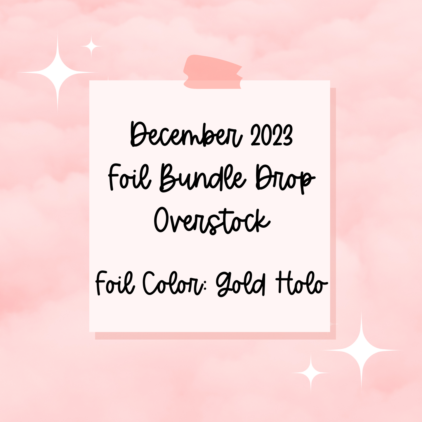 December 2023 Foil Bundle Drop Overstock