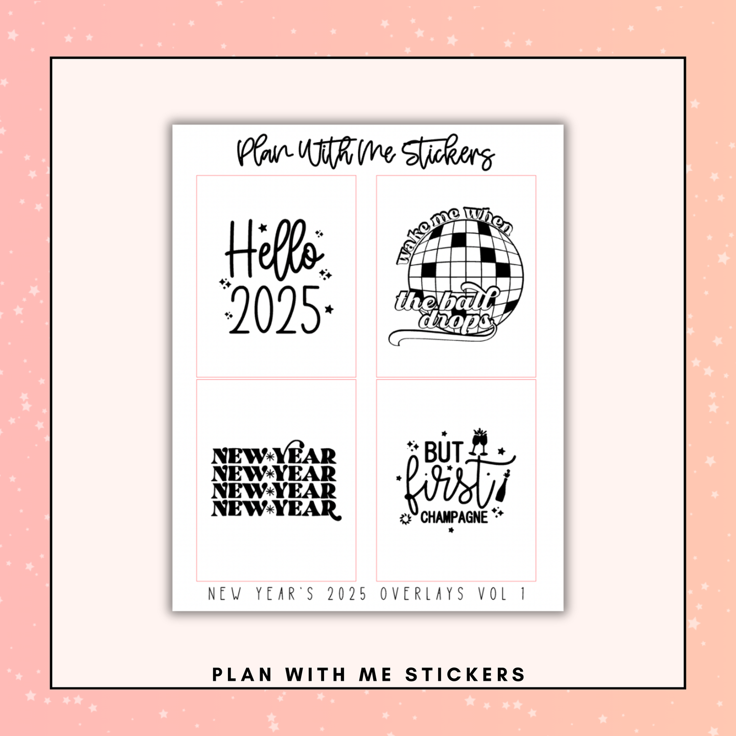 New Year's 2025 Overlays Vol 1