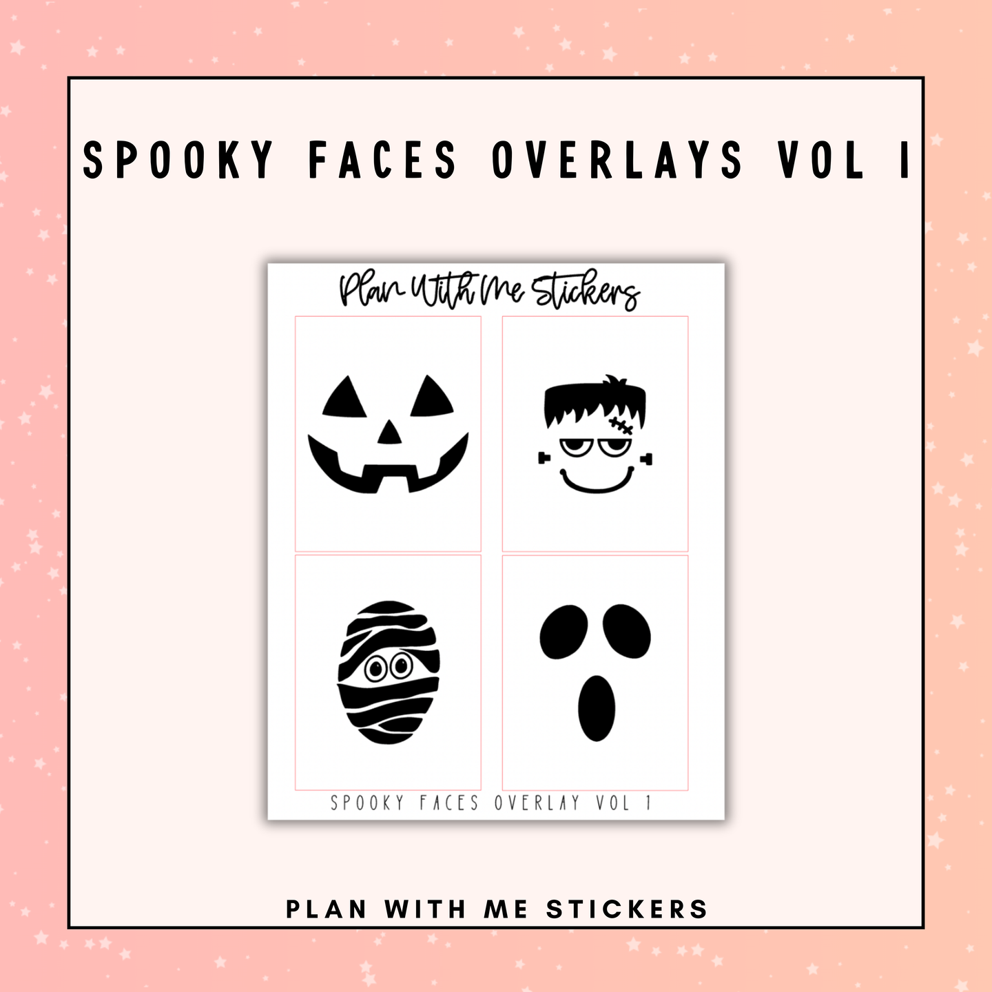 Spooky Faces Overlays Vol 1