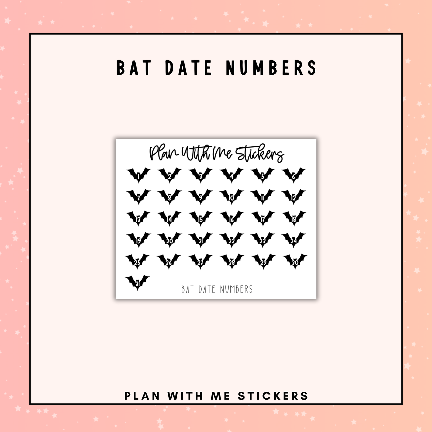 Bat Date Numbers