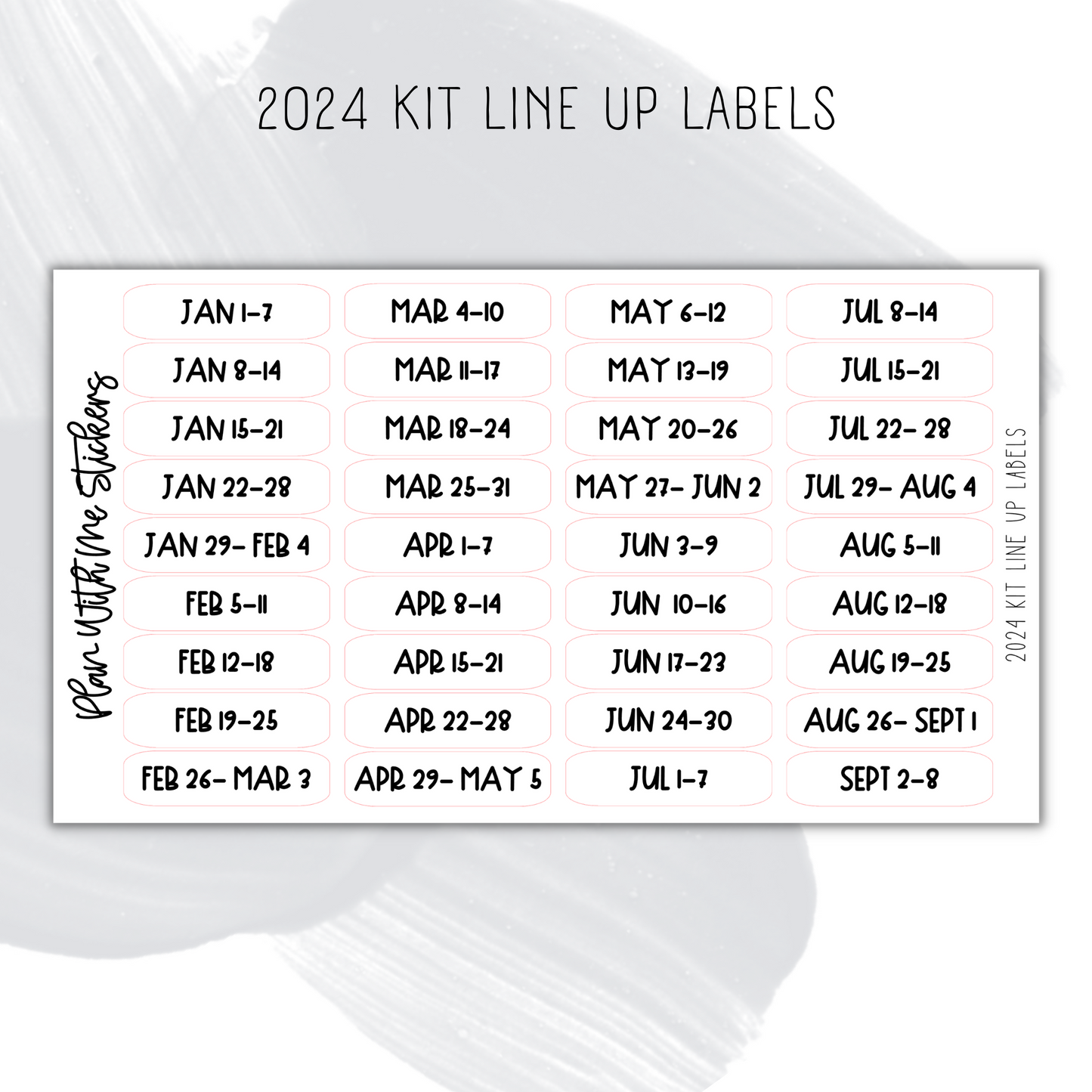 2024 Kit Line Up Labels