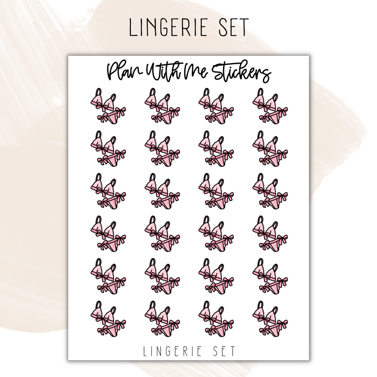 Lingerie Set | Doodles