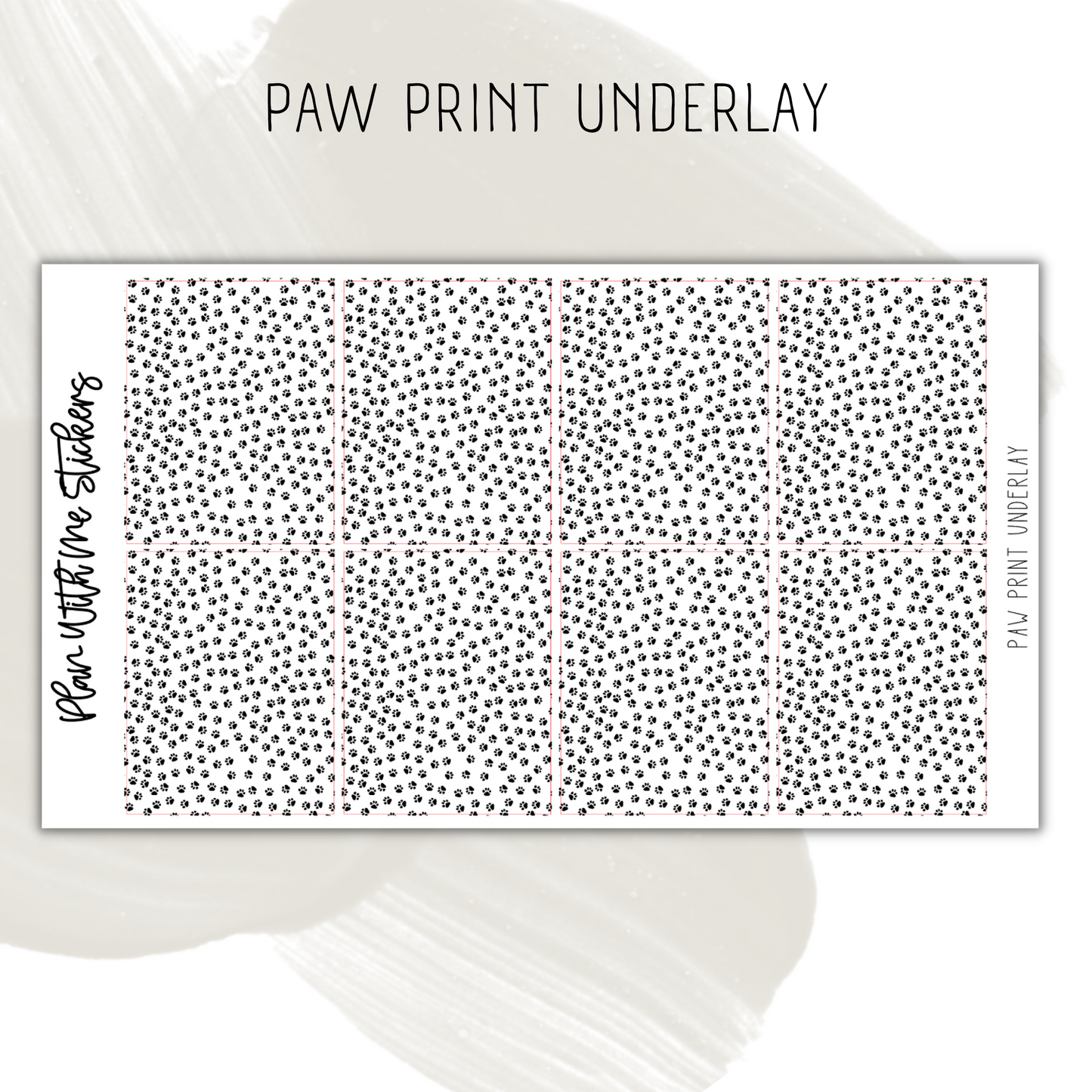 Paw Print Underlay