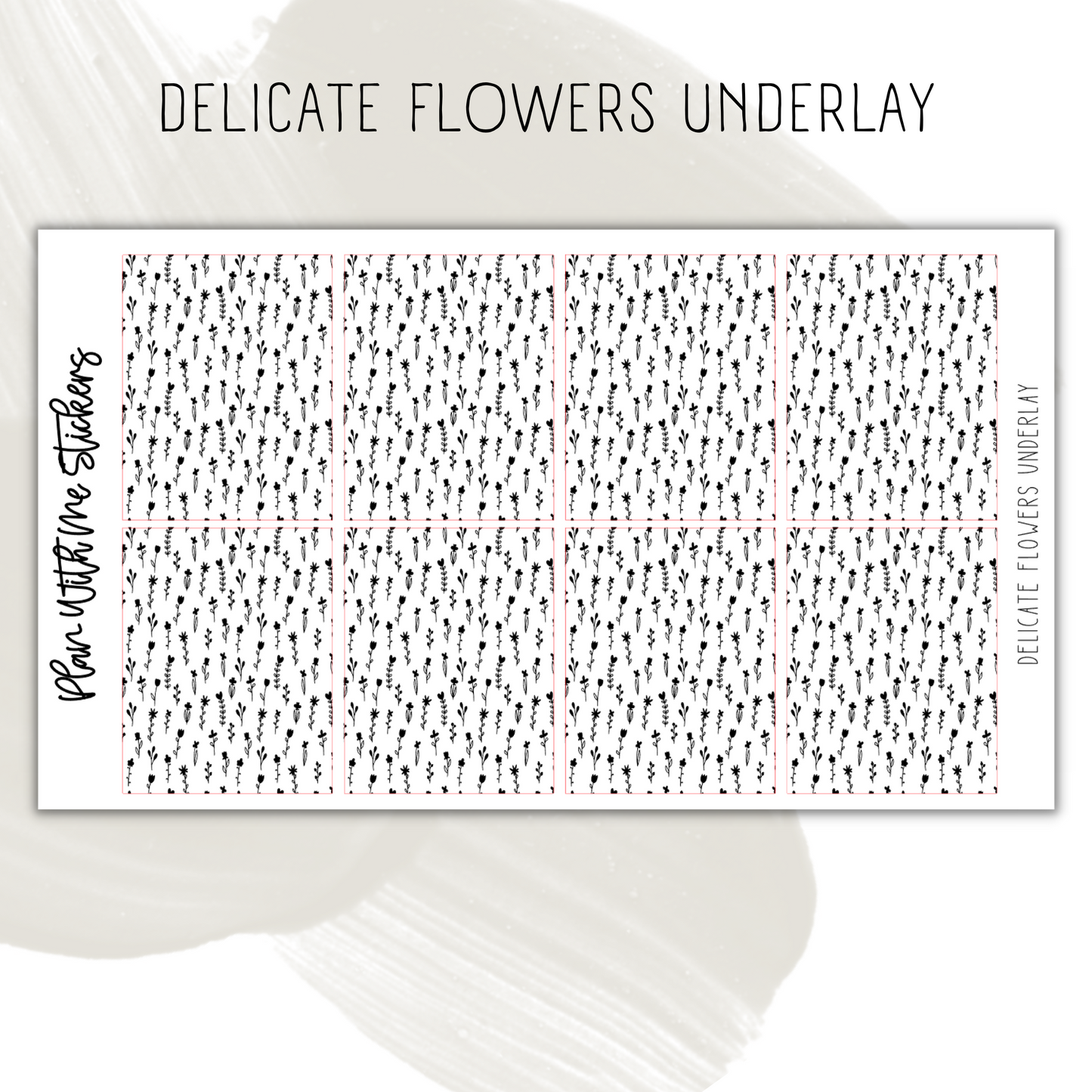 Delicate Flowers Underlay