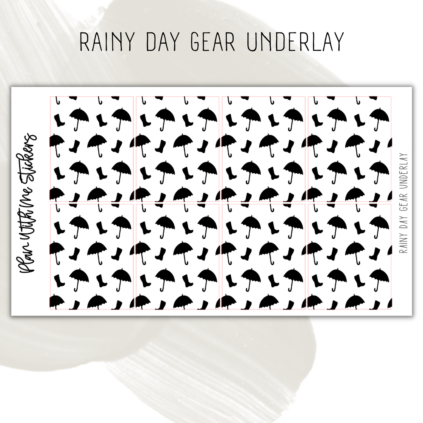 Rainy Day Gear Underlay