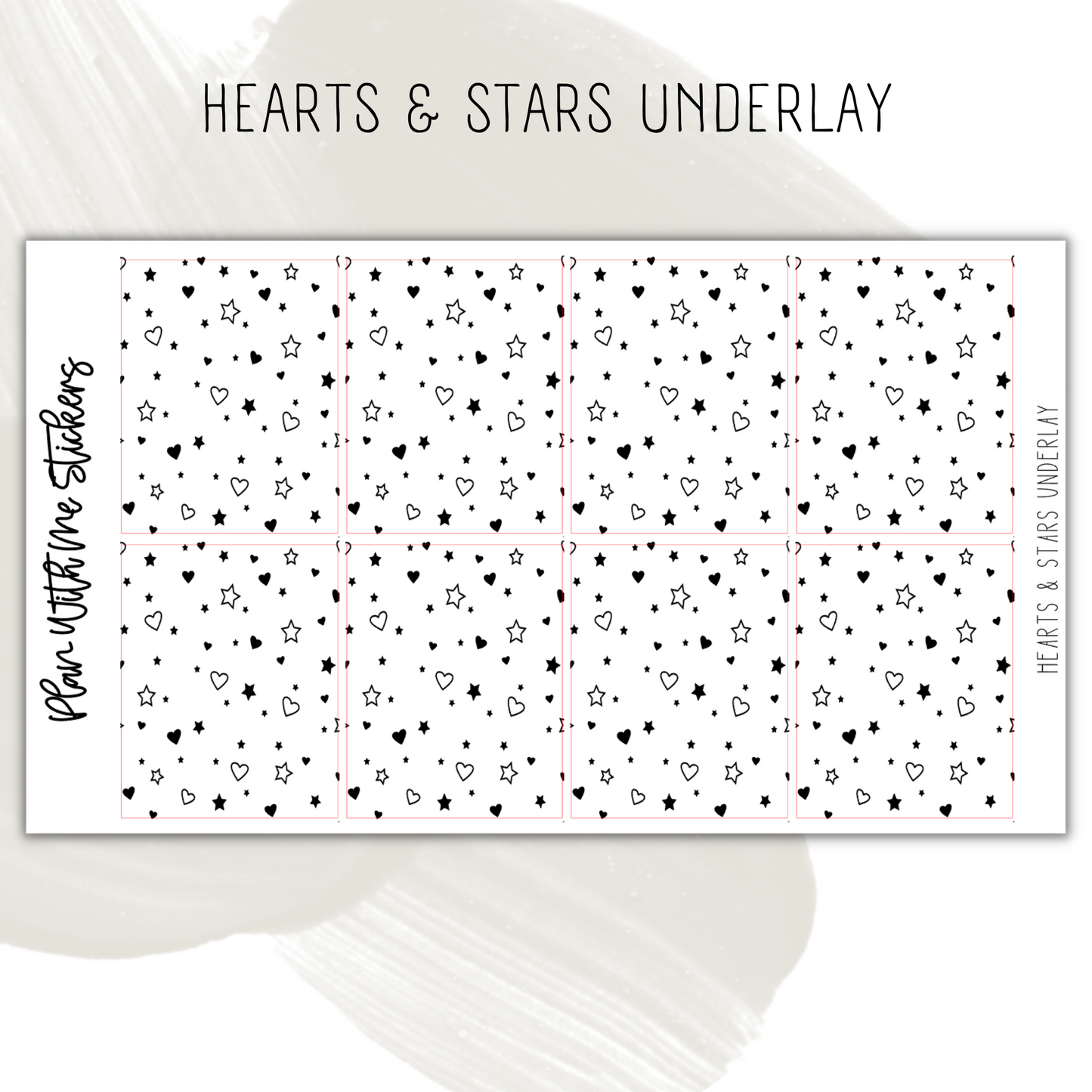 Hearts & Stars Underlay