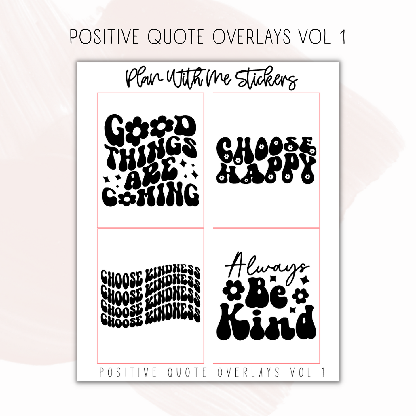 Positive Quote Overlays Vol 1