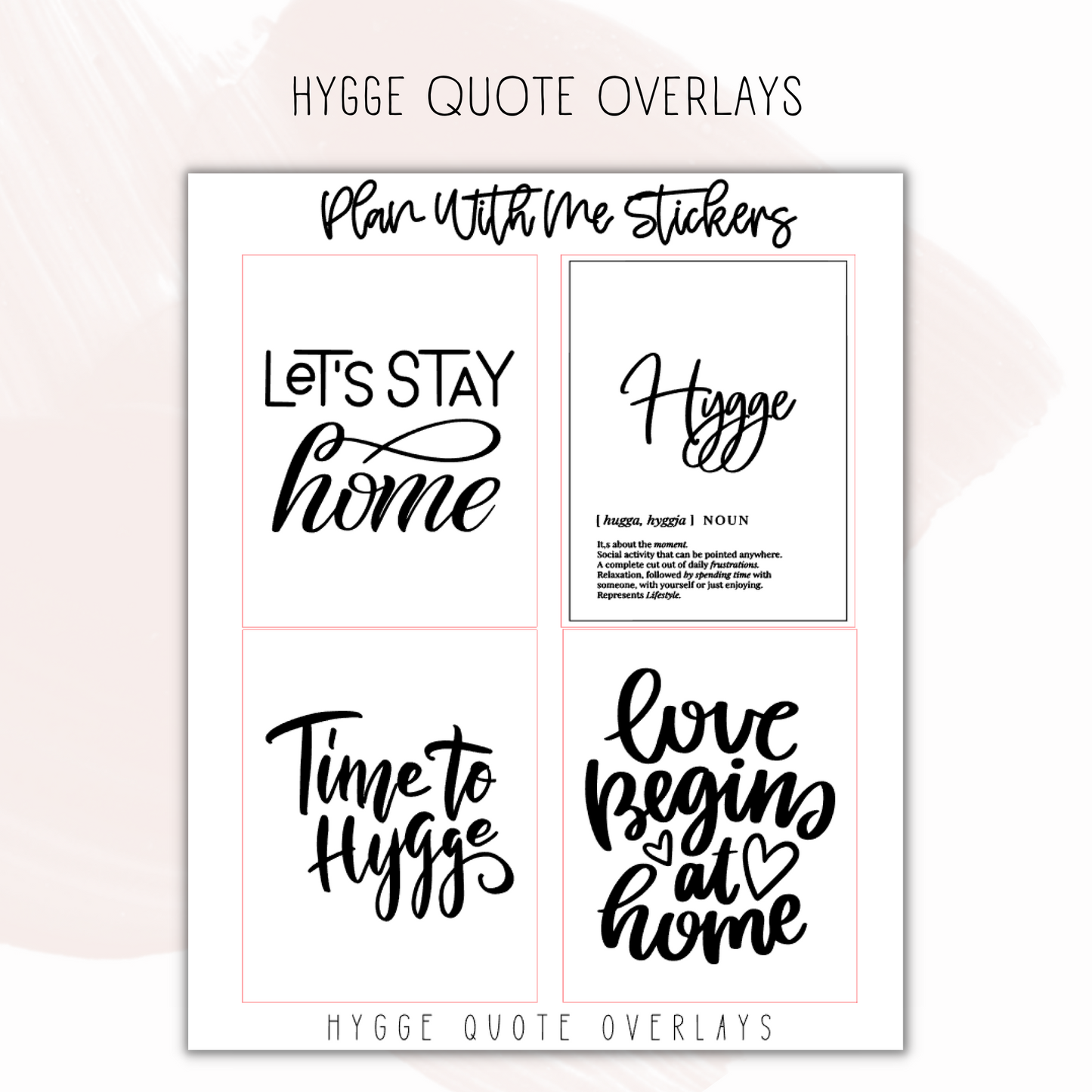 Hygge Quote Overlays