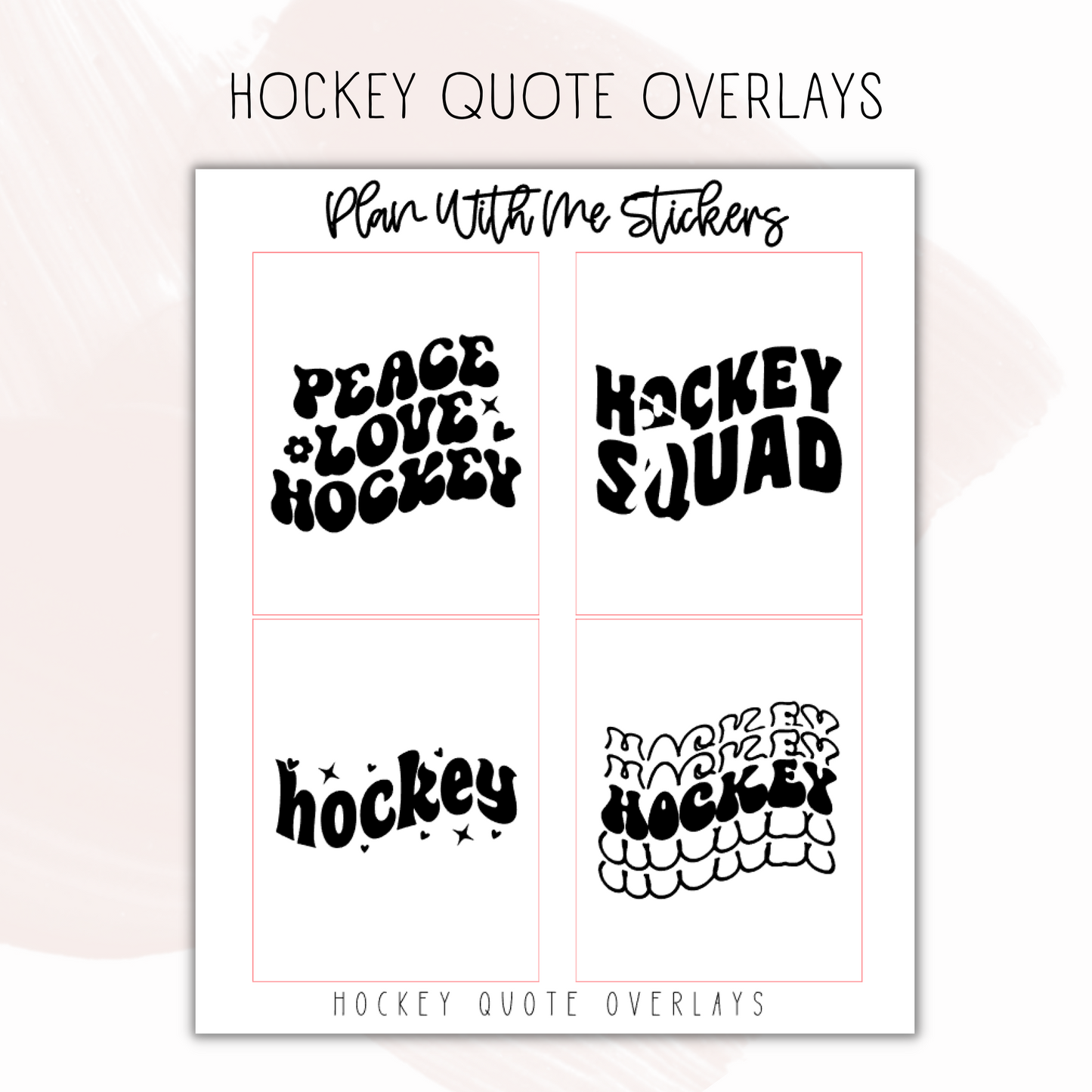 Hockey Quote Overlays