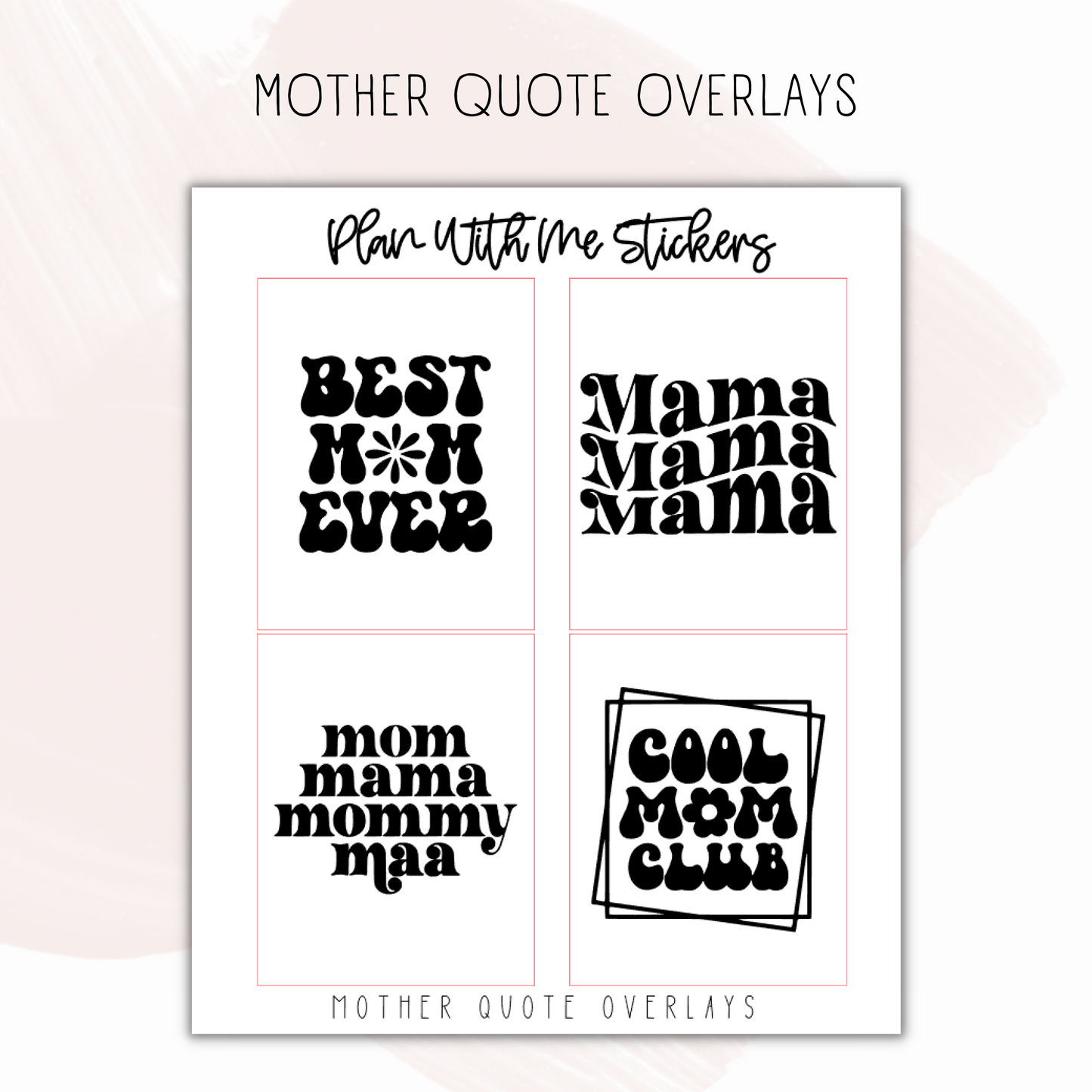 Mother Quote Overlays Vol 1