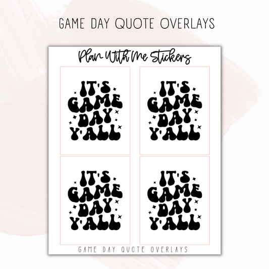 Game Day Quote Overlays