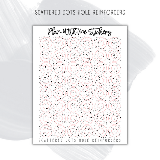 Scattered Dots Hole Reinforcers