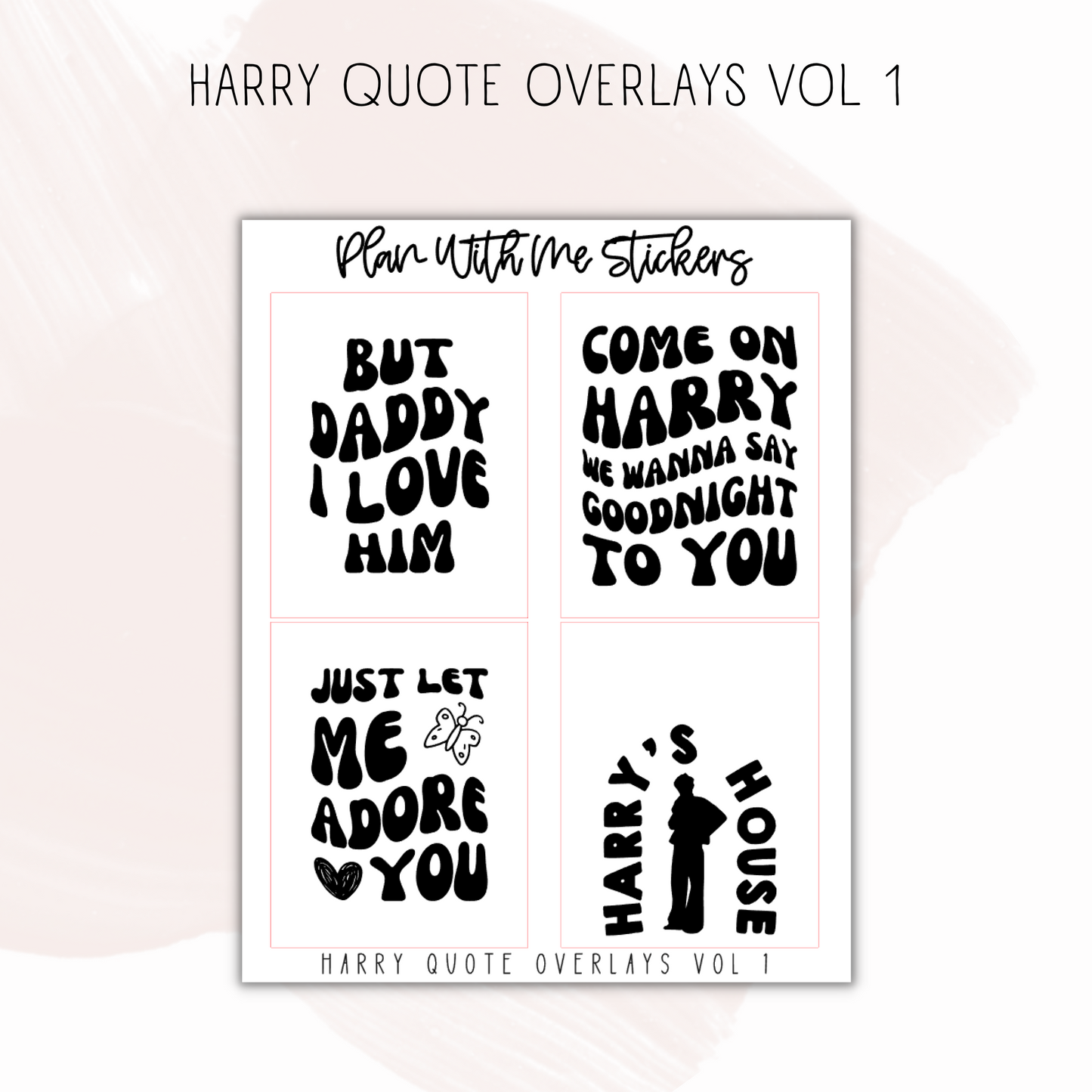 Harry Quote Overlays Vol 1