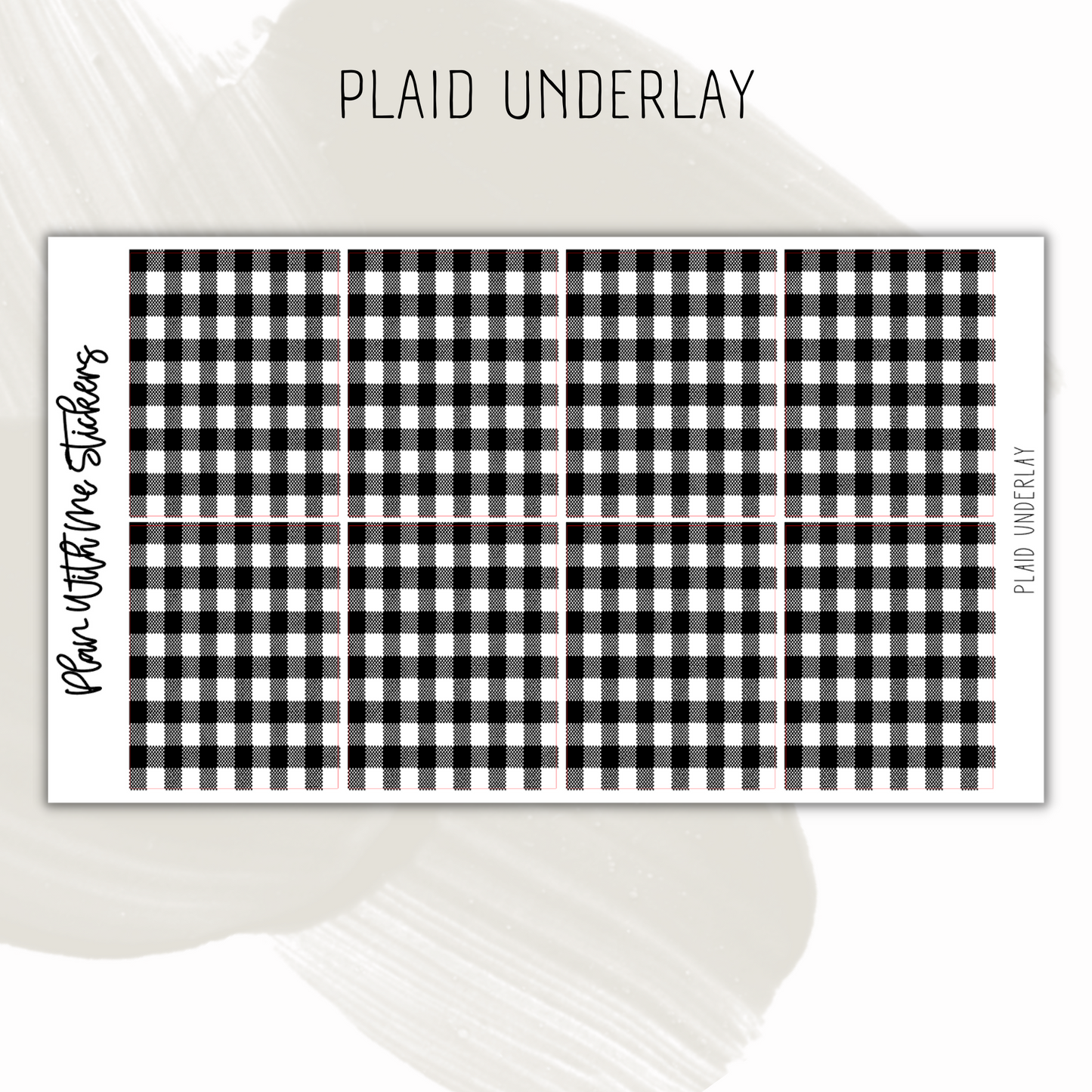 Plaid Underlay