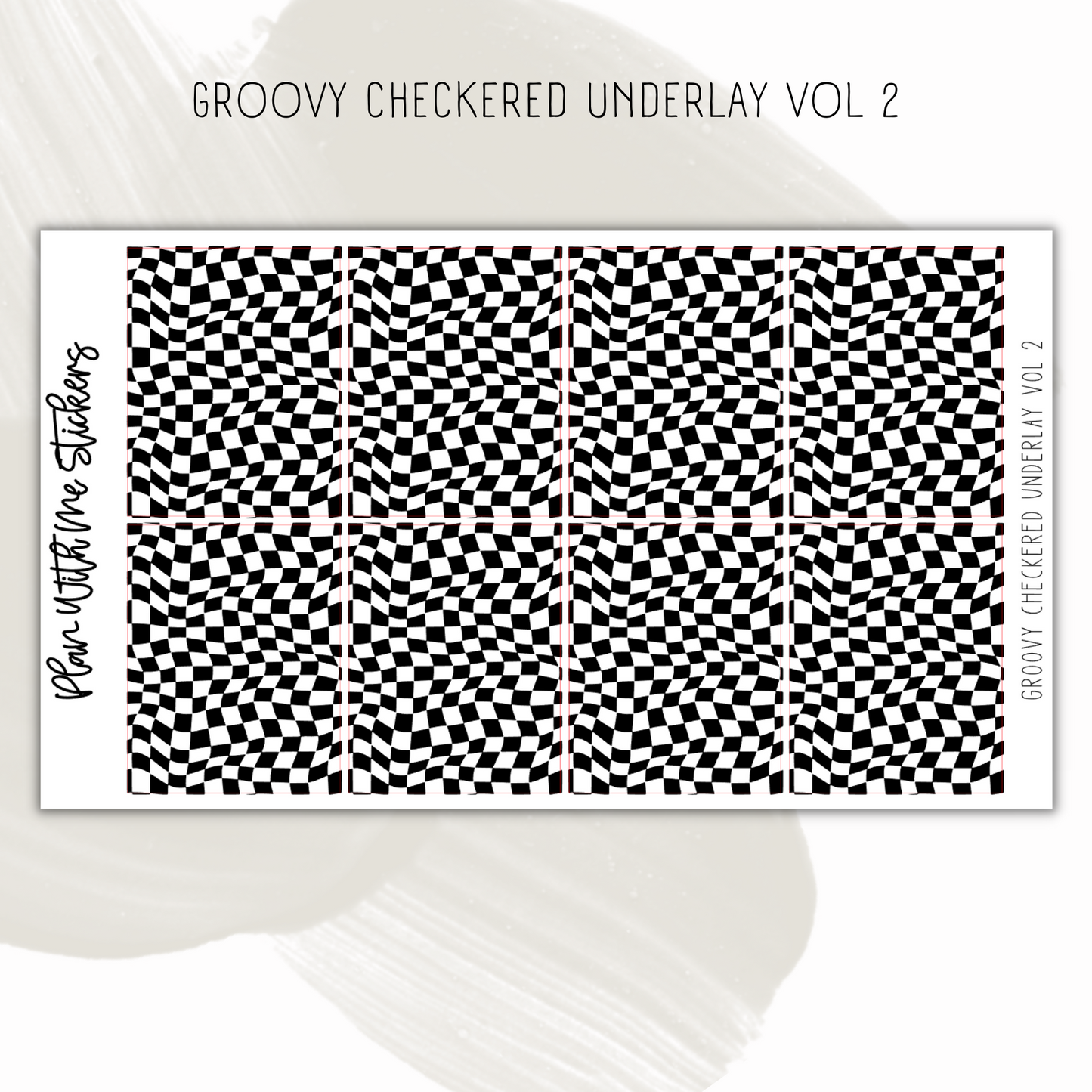 Groovy Checkered Underlay Vol 1