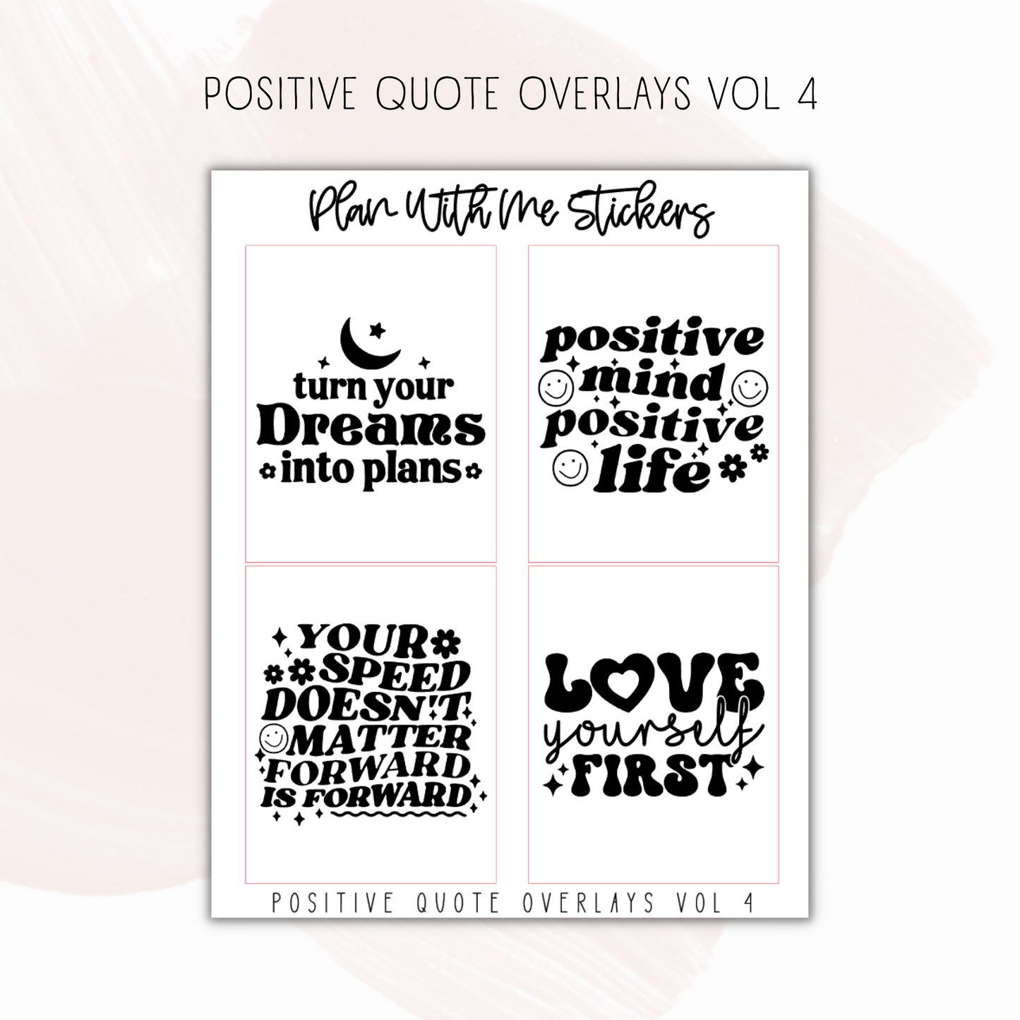 Positive Quote Overlays Vol 4