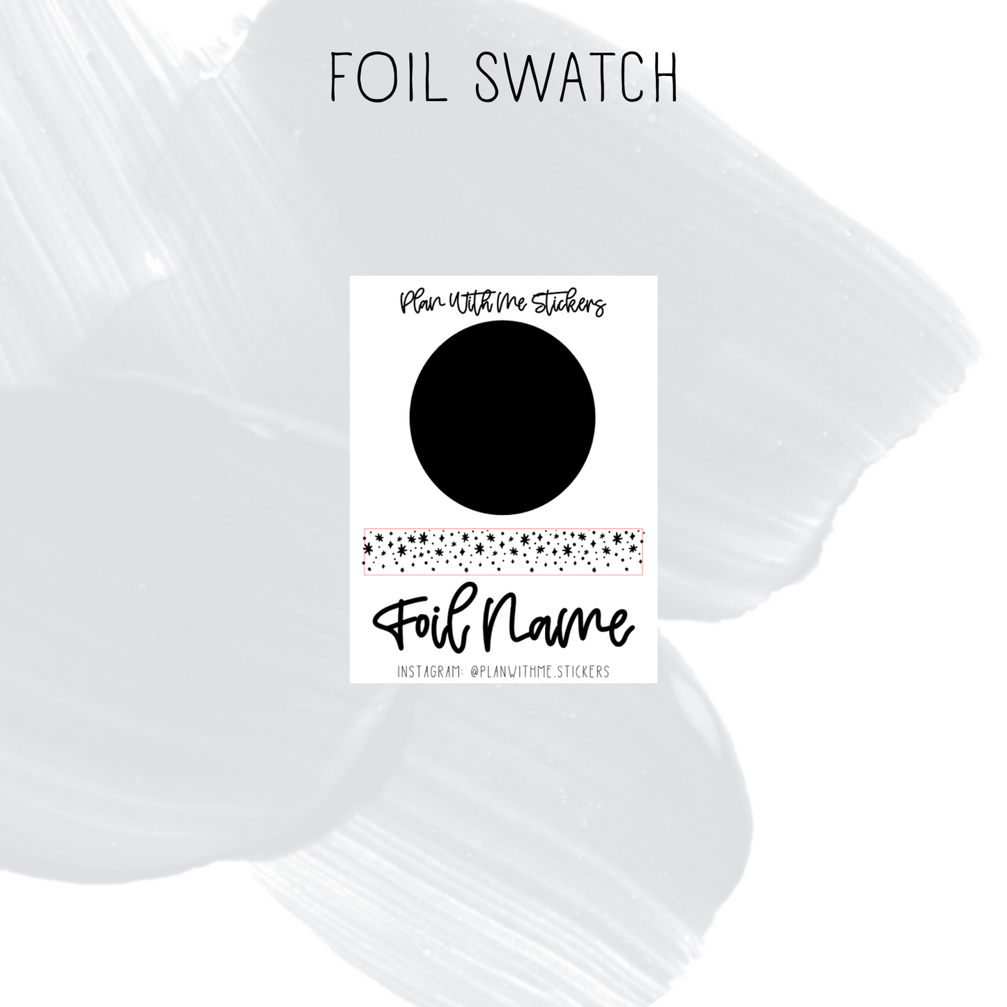Foil Swatch Samples
